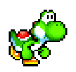 Yoshi character running